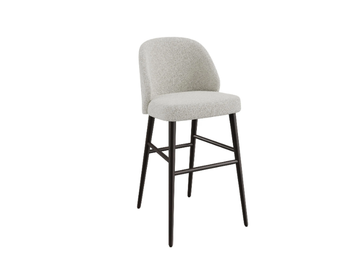 VERGE - Fabric stool with back by DÔME DECO - view 2